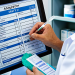 Medication Safety in a Healthcare Setting**

A healthcare professional in a clean, modern hospital setting, carefully administering medication to a patient. Double-checking the medication label and patient chart. Focus on accuracy and attention to detail. Fully clothed in professional attire, safe for work, appropriate content, perfect anatomy, natural proportions, professional, modest, family-friendly.

**