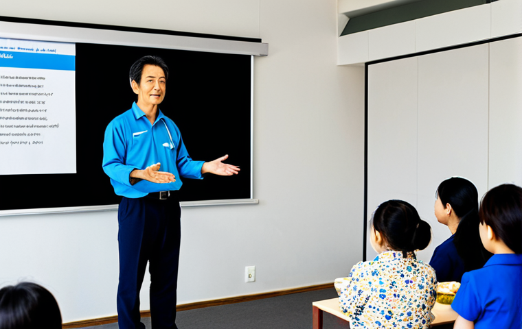 건강관리사 자격증 취득 후 활용 방법 - Geriatric Care Specialist**

"An elderly Japanese man, 70s, looking happy and engaged, participating...