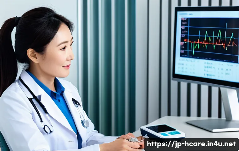 건강관리사 취업 후 첫 달 업무 준비 - A professional Japanese health management specialist in a modern clinical setting, wearing neat busi...